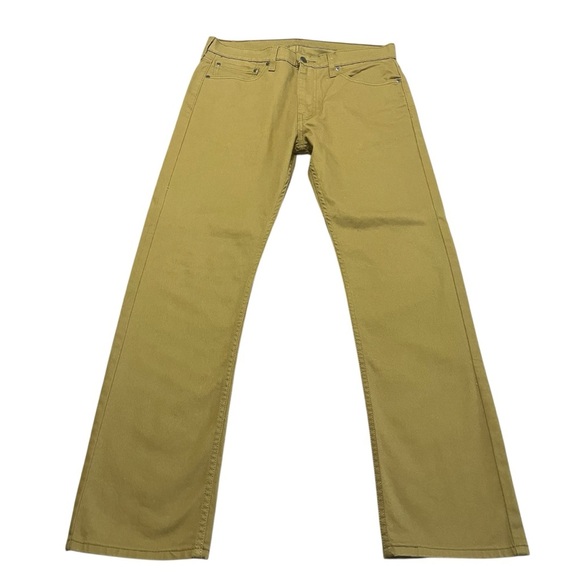 Levi's 513 Tan Bootcut Straight Leg Jeans Classic Style Never Worn Size 34 Mens - Picture 1 of 7